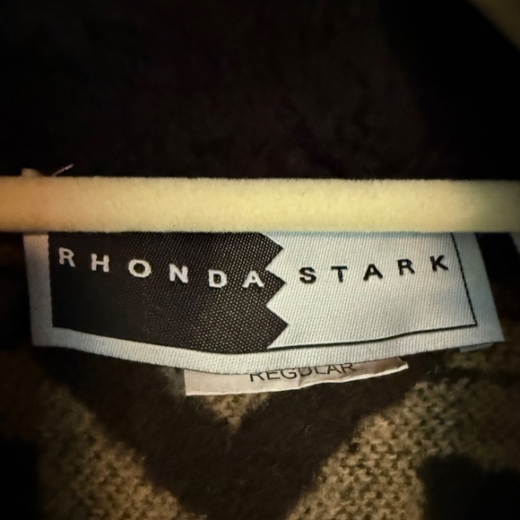 Vintage Rhonda Stark Aztec Southwestern Blanket Coat Jacket Wool Blend Boho - Picture 13 of 16